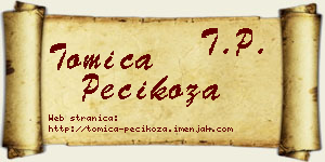 Tomica Pecikoza vizit kartica